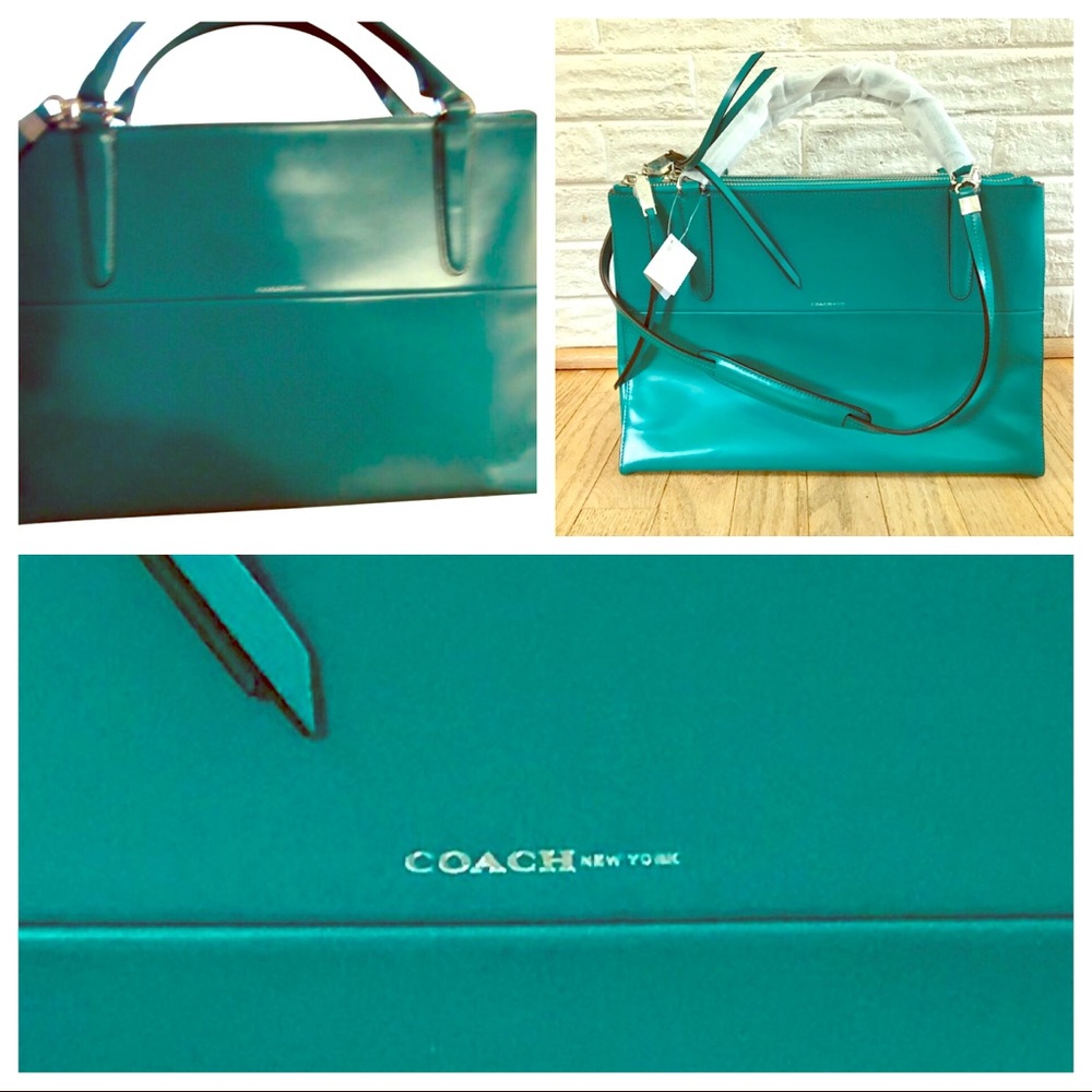 🆕💜 COACH New with Tags Authentic Leather Handbag